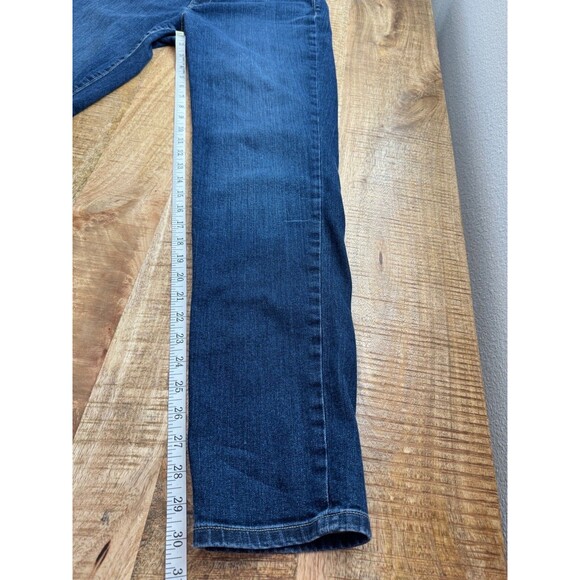 Loft Women's Mid Rise Modern Skinny Jeans Dark Wash Classic Size 32/14 - Picture 9 of 9